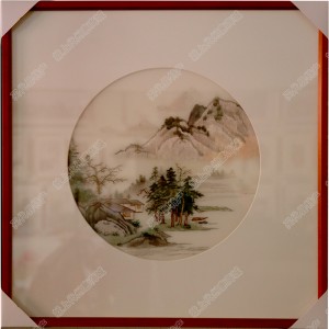 纯手工刺绣工艺品中国特色礼品—山岳树木系列